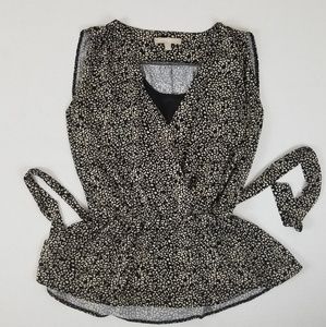 Banana Republic Cream/Black Tunic S